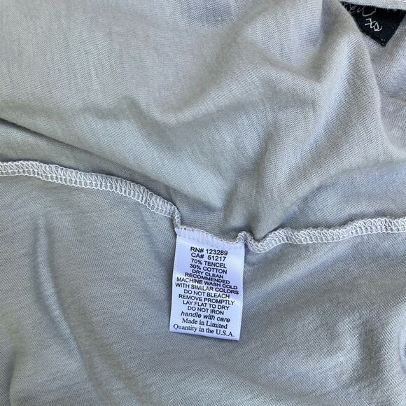 NWOT Lauren Moshi Light Gray Swing Trapeze Tunic Top Tank Size XS - Picture 6 of 6